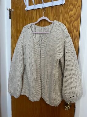 Little Tienda Ruth Cardigan in Natural